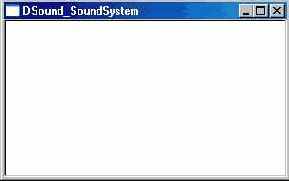 Окно программы DSound_SoundSystem